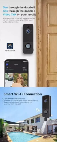 VIDEO PORTERO WIFI RECARGABLE U8