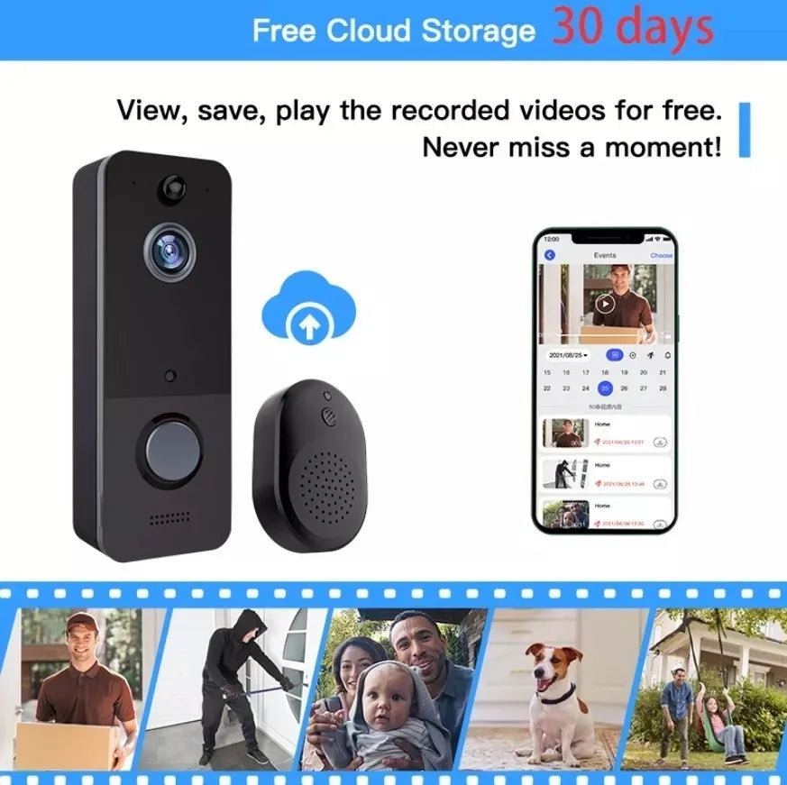 VIDEO PORTERO WIFI RECARGABLE U8